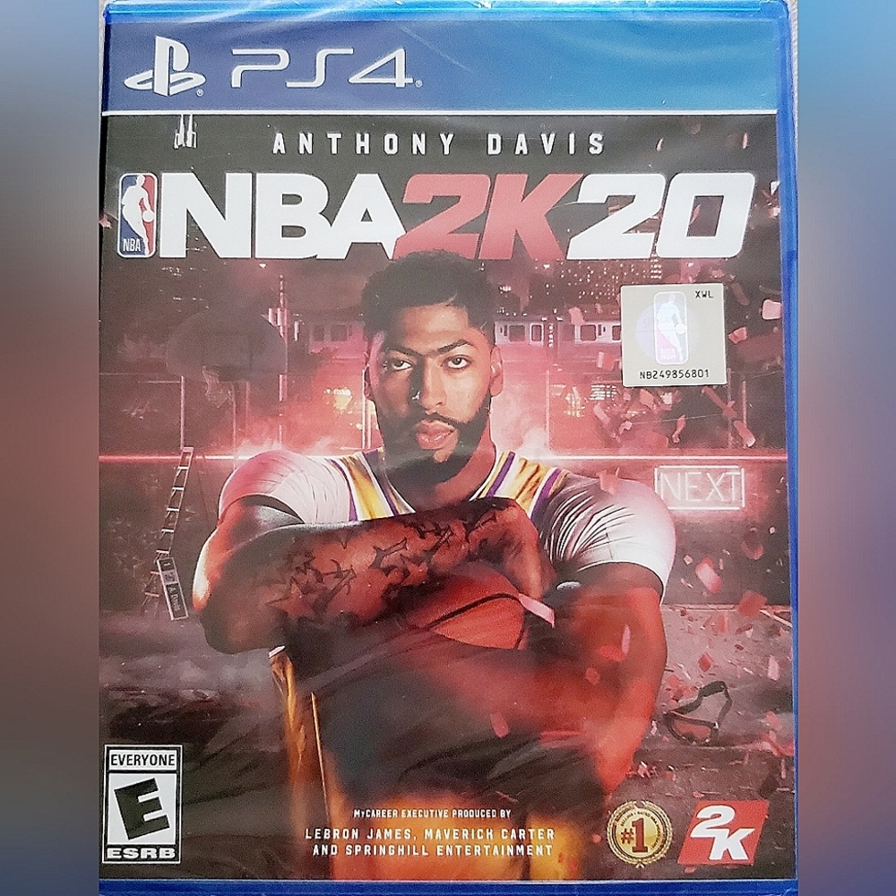Sealed! PS4 NBA 2K20 with Anthony Davis on cover. Rated E: Everyone 2019 Release